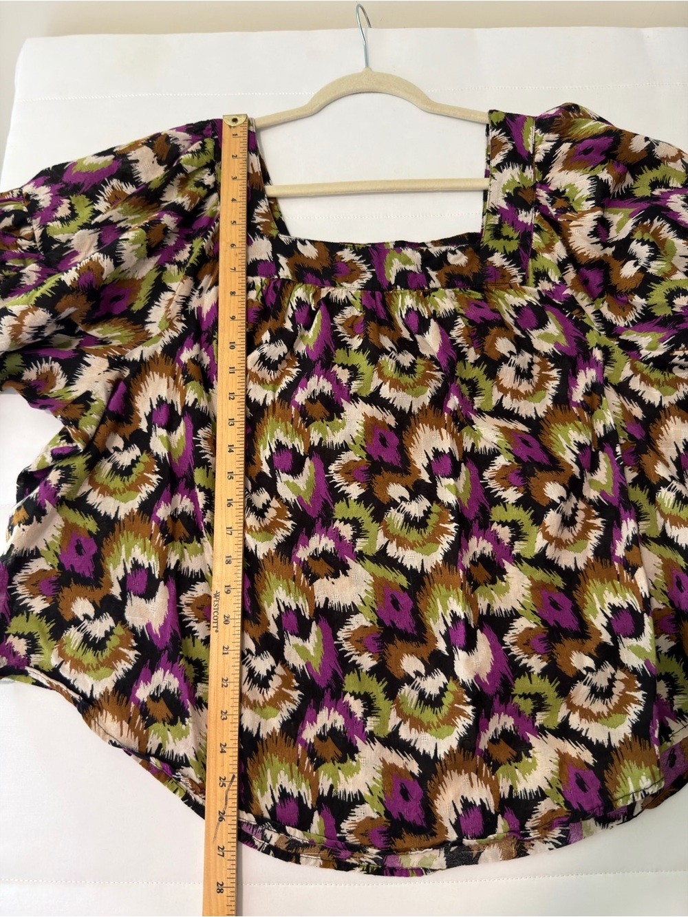 Terra Sky 100% Cotton Boho Hawaiian Fairy Vibe Ruffle Flutter Sleeve 2X - Picture 9 of 9